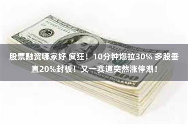 股票融资哪家好 疯狂！10分钟爆拉30% 多股垂直20%封板！又一赛道突然涨停潮！