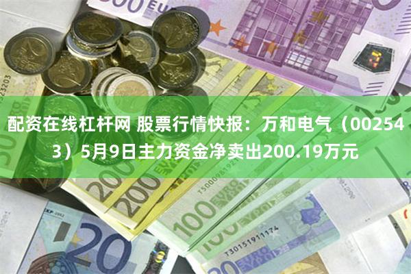 配资在线杠杆网 股票行情快报：万和电气（002543）5月9日主力资金净卖出200.19万元