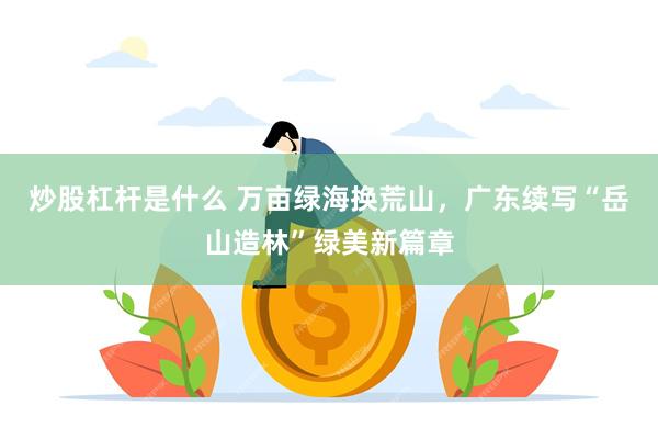炒股杠杆是什么 万亩绿海换荒山，广东续写“岳山造林”绿美新篇章